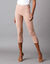 Legging 3/4 macramé, taille élastiquée (taupe)