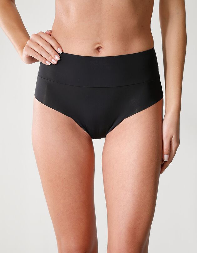 Culotte taille haute grand confort invisible - Lot de 2 (noir)