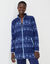 Veste zipp&eacute;e maille polaire imprim&eacute;e (marine / bleu)