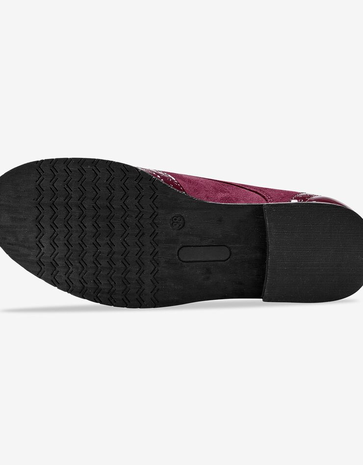 Derbies vernis bi-matière (bordeaux) Derbies vernis bi-matière (bordeaux)