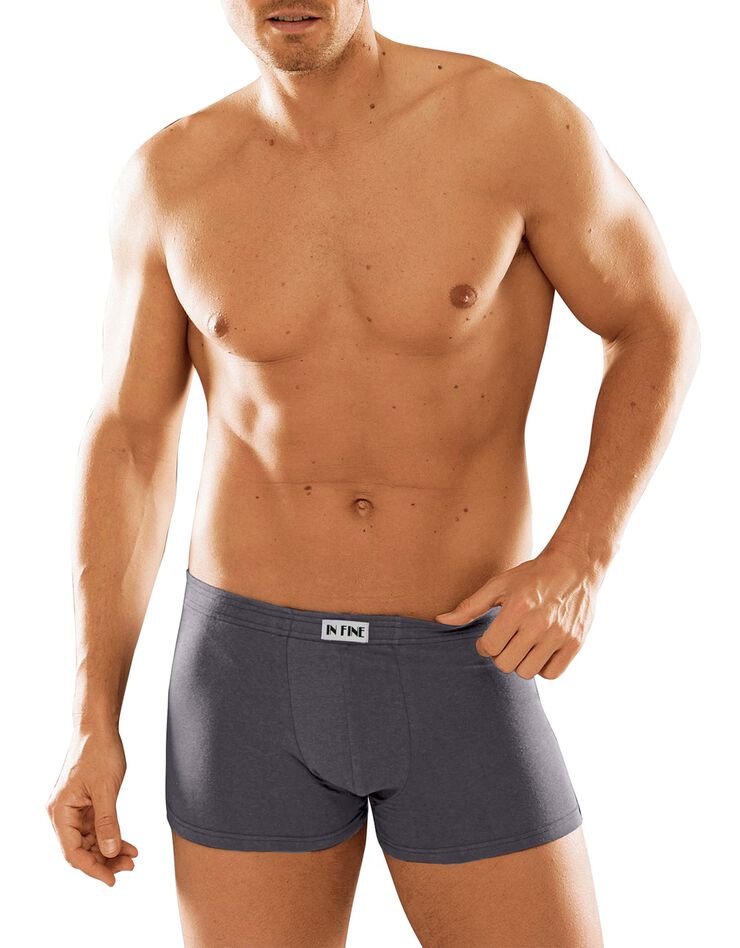 Boxer uni ceinture élastiquée recouverte - lot de 5 (mica) Boxer uni ceinture élastiquée recouverte - lot de 5 (mica)