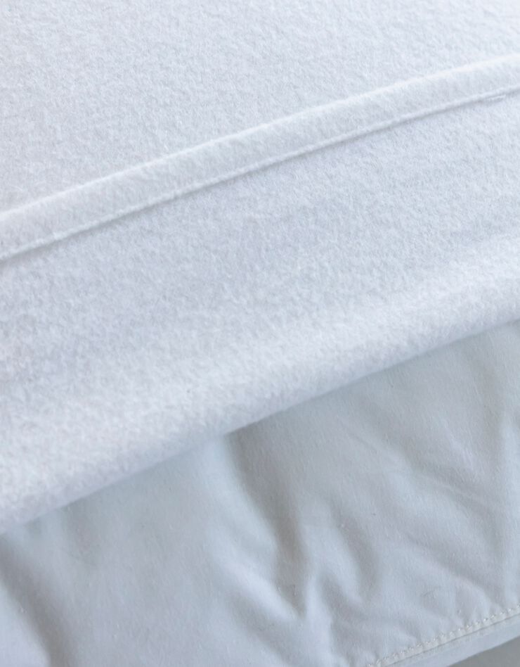 Sous-taie molleton absorbant - lot de 2 (blanc)