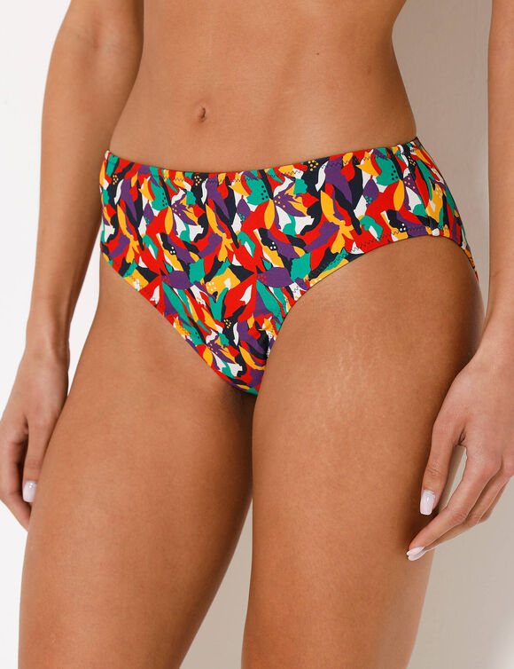 Bas de maillot de bain forme midi imprim&eacute; Toboki (multicolore)