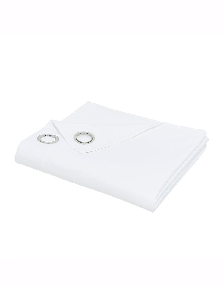 Rideau oeillets uni (blanc)