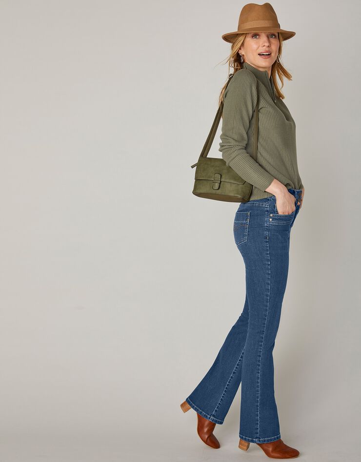 Jean délavé coupe bootcut stretch (stone) Jean délavé coupe bootcut stretch (stone)