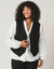 Gilet sans manches, uni (noir)
