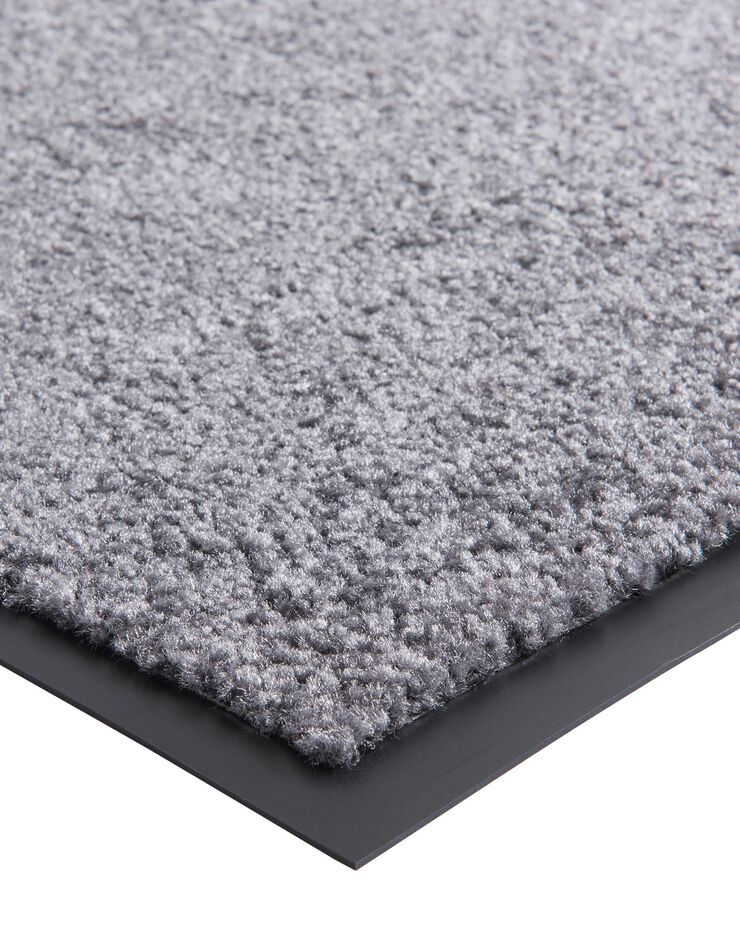 Tapis uni anti-poussière luxe (gris)