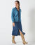 Gilet ouvert, laine et mohair mélangés (bleu glacier)