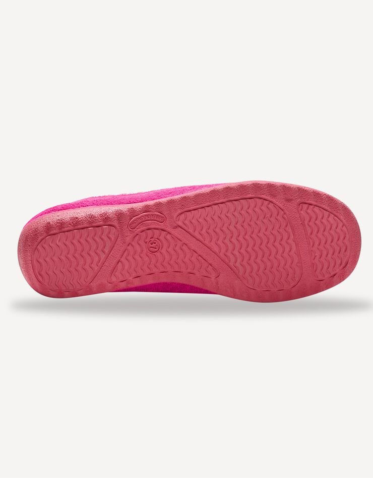 Ballerine d'intérieur éponge unie (fuchsia) Ballerine d'intérieur éponge unie (fuchsia)