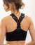 Brassière sans coutures dos nageur guipure (noir)