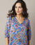 Robe housse imprimé floral (bleu)