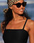 Maillot de bain 1 pièce bandeau Vilorio (noir)
