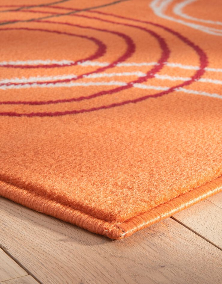 Tapis motifs cercles (orange) Tapis motifs cercles (orange)
