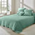 Couvre-lit uni style boutis Cassandre  (vert)
