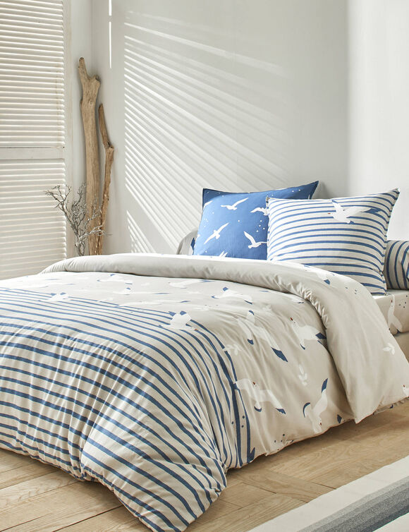 Linge de lit Plage - coton (gris)