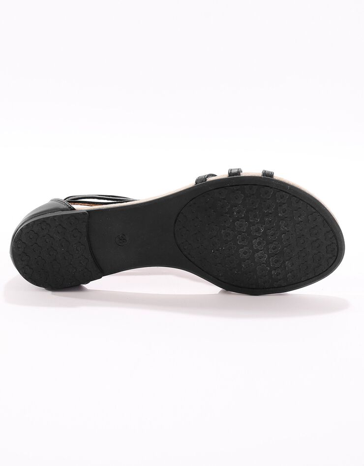 Sandales plates tressées - noir (noir)