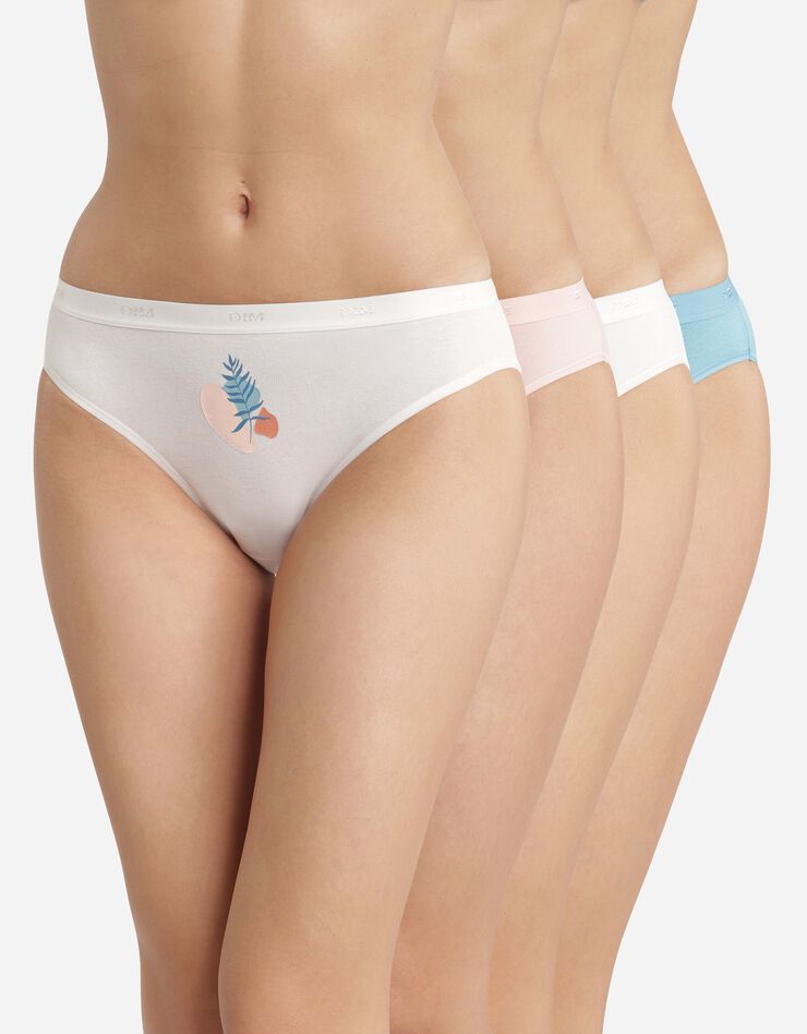 Slip "Les Pockets" coton stretch imprimé "tropiques" Lot de 3 +1 GRATUIT(1) (pastel) Slip "Les Pockets" coton stretch imprimé "tropiques" Lot de 3 +1 GRATUIT(1) (pastel)
