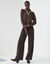 Pull col polo bicolore  (chocolat)