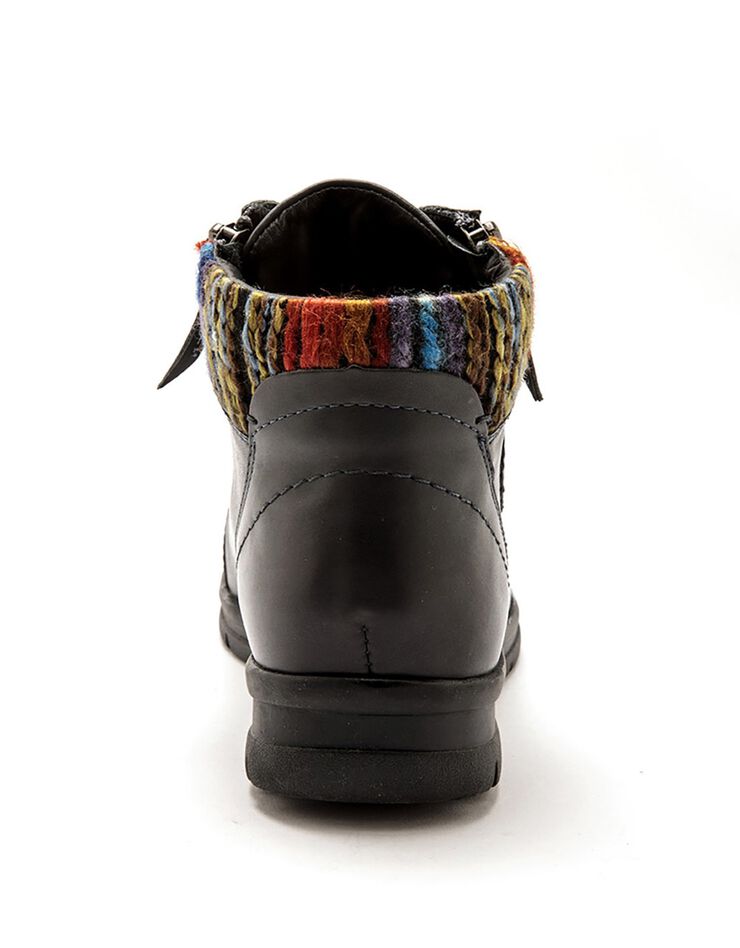 Boots cuir tannage végétal - largeur confort (bleu grisé) Boots cuir tannage végétal - largeur confort (bleu grisé)