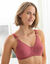 Soutien-gorge coton embo&icirc;tant sans armatures - lot de 2 (rose + vert)