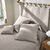Couvre-lit uni style boutis Cassandre  (beige)