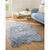 Tapis poils forme peau de bête (bleu glacier)