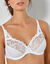 Soutien-gorge "Essential Elegance" dentelle forme emboîtante, avec armatures. (blanc)
