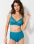 Soutien-gorge brodé microfibre sans armatures Sienne - lot de 2 (émeraude + blanc)