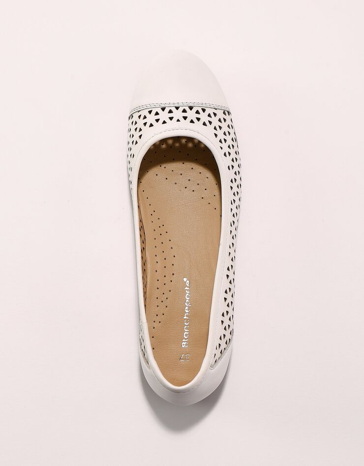 Ballerine cuir ajouré (blanc) Ballerine cuir ajouré (blanc)