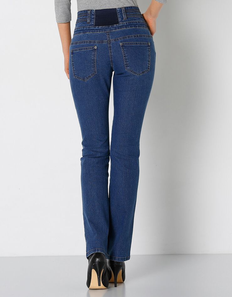 Jean taille haute coupe droite (stone) Jean taille haute coupe droite (stone)