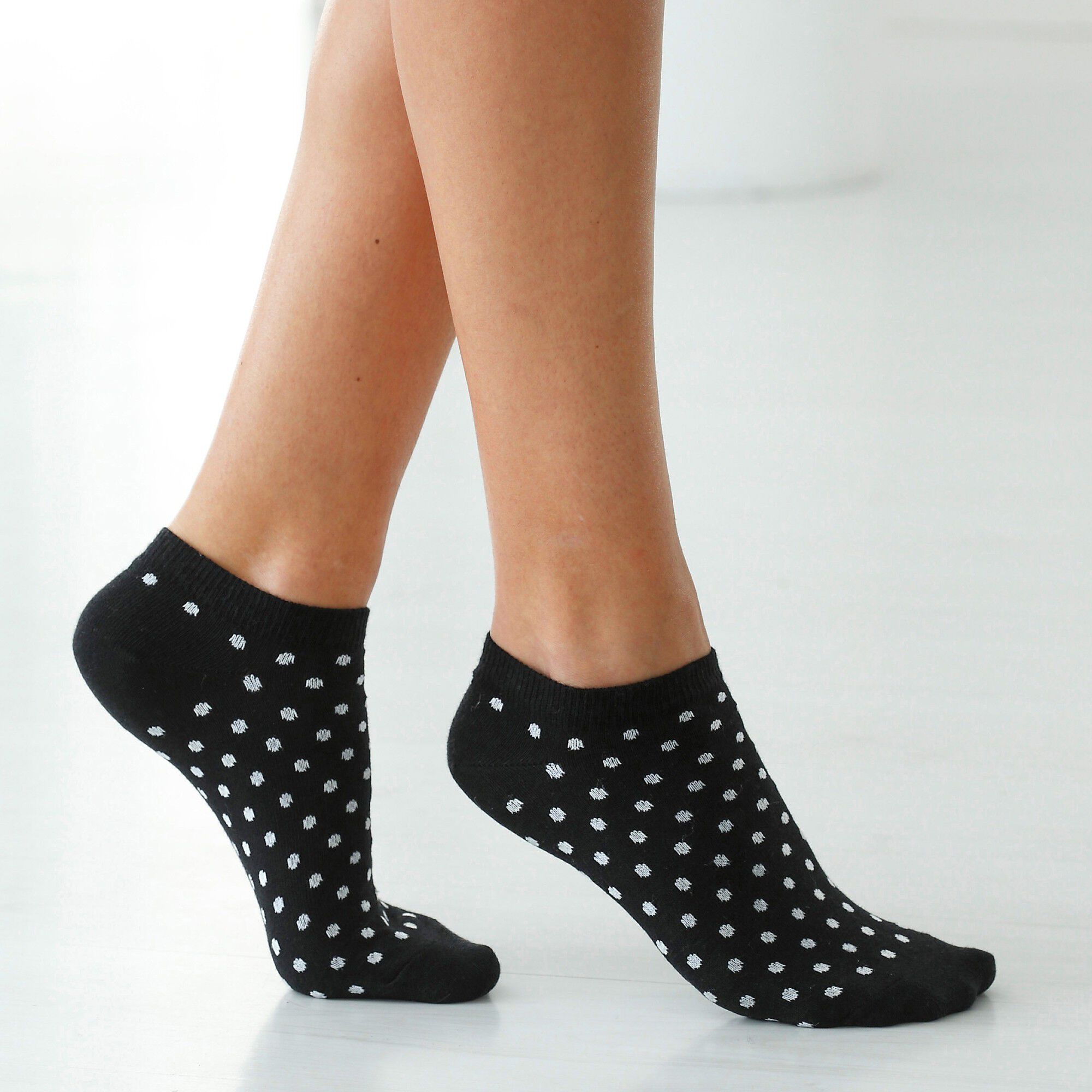 2 Paires De Socquettes ESPRIT Femme - Coton Bio Respirant - Motif Rhomb - Taille 35-42