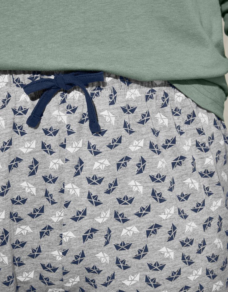 Short pyjama imprimé (gris / marine) Short pyjama imprimé (gris / marine)