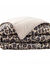 Couette microfibre motif l&eacute;opard 200 g/m&sup2; (sable / noir)