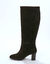 Bottes en cuir su&eacute;d&eacute;  (noir)