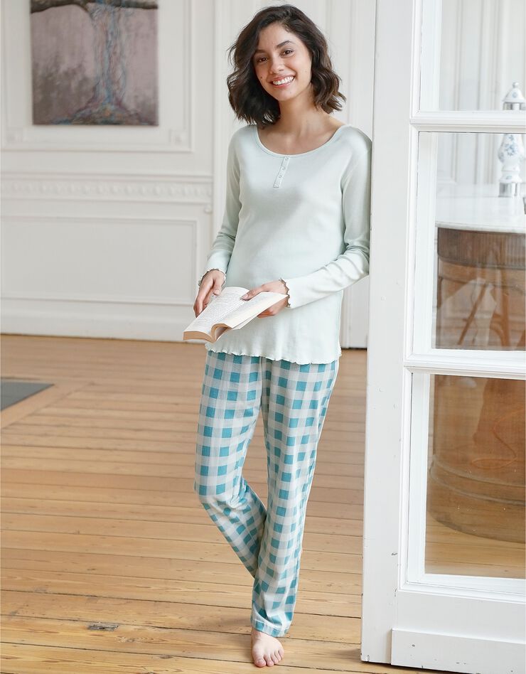Pantalon de pyjama à carreaux (vert) Pantalon de pyjama à carreaux (vert)