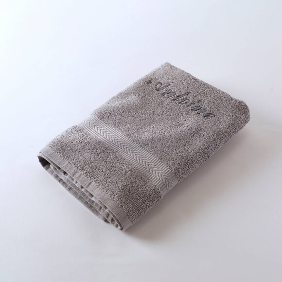 Collection serviettes de bain personnalis&eacute;es - confort moelleux 420 g/m&sup2; (gris)