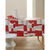 Nappe toile cir&eacute;e imprim&eacute; Patch duo (gris / rouge)