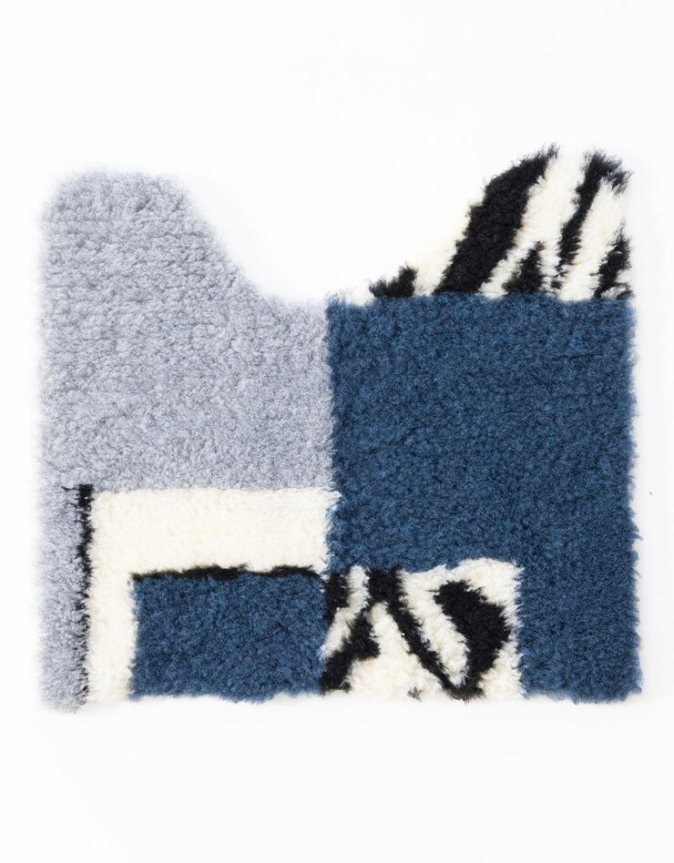 Tapis de bain motif ethnique (bleu paon) Tapis de bain motif ethnique (bleu paon)
