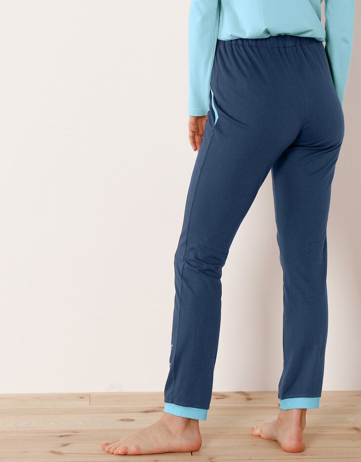 Pantalon de pyjama – uni marine (marine)