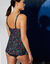 Haut de Tankini imprimé évasé FUGATA (noir / multicolore)
