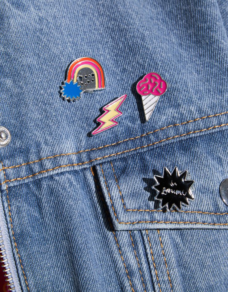 Lot de 4 pin's collection Lulu la nantaise (multicolore) Lot de 4 pin's collection Lulu la nantaise (multicolore)