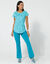 T-shirt manches courtes imprimé (turquoise)