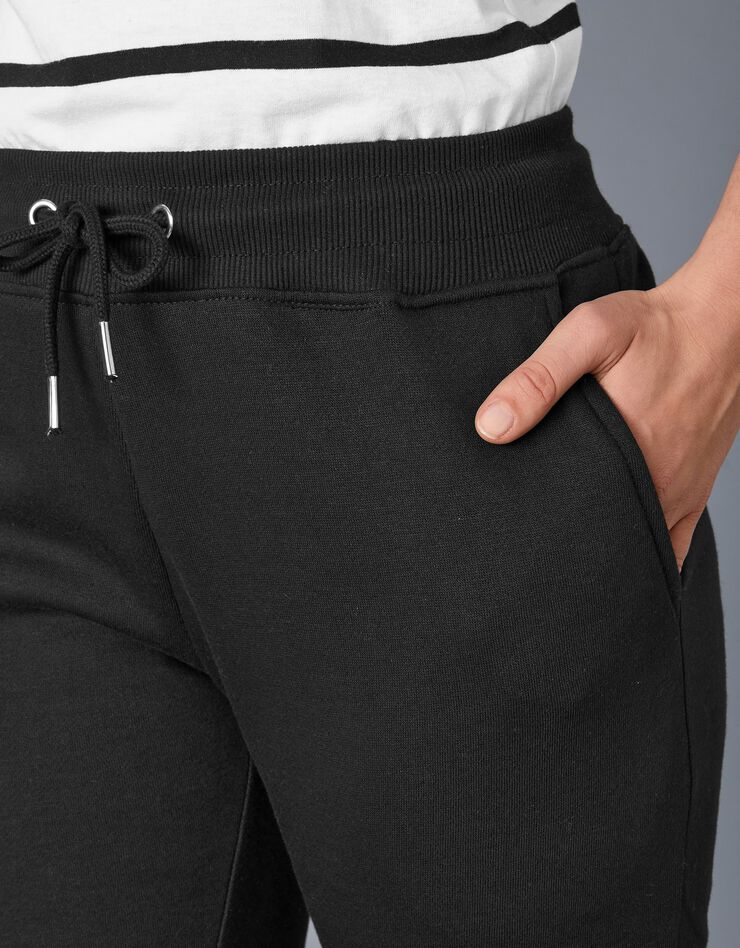Pantalon jogging en molleton gratté (noir) Pantalon jogging en molleton gratté (noir)