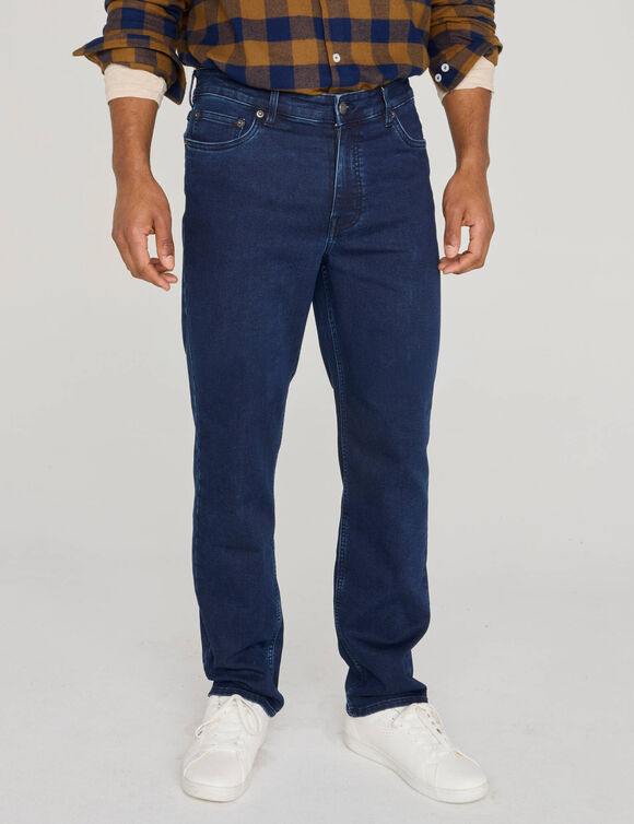 Pantalon effet jean denim ultra stretch - L28 (dark blue)
