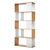 Etagère bibliothèque haute YOLTY (naturel/blanc)