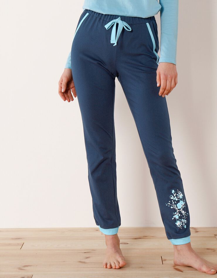 Pantalon de pyjama – uni marine (marine)