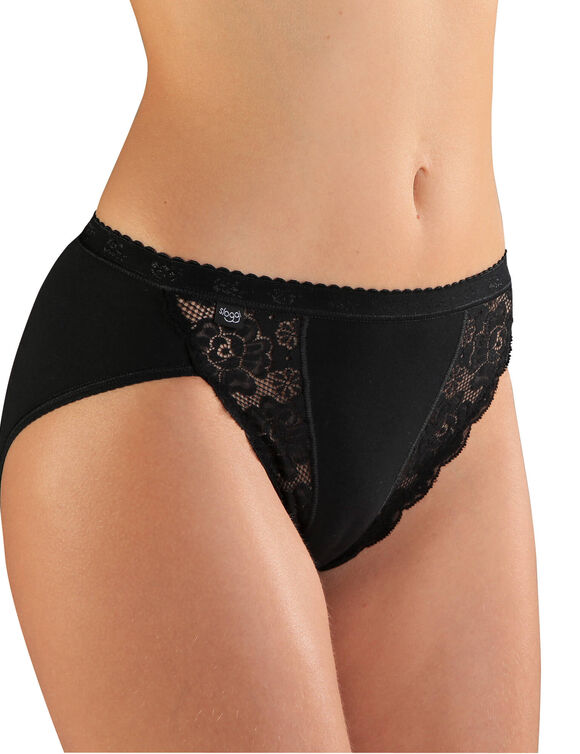 Culotte ta&iuml; Chic, lot de 3 achet&eacute;es + 1 GRATUITE (1) (noir)