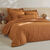 Linge de lit uni percale (châtaigne)
