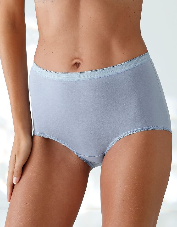 Culotte super maxi basique - lot de 3 (corail + bleu + mauve) Culotte super maxi basique - lot de 3 (corail + bleu + mauve)