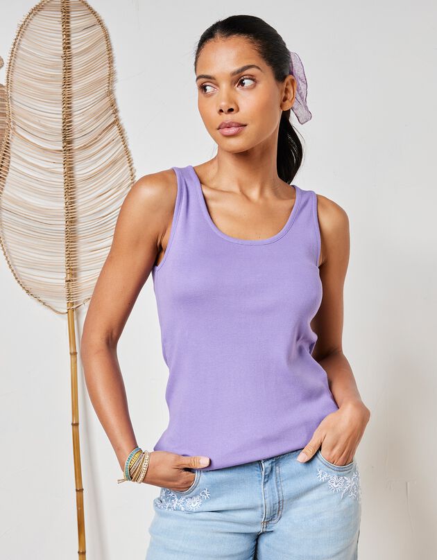 Débardeur uni (mauve)